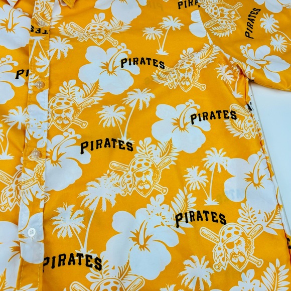 ⚾️ Pittsburgh Pirates Hawaiian Shirt Short Sleeve Button Down XL - Picture 2 of 5